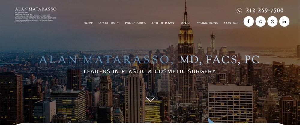 Alan Matarasso — practice website