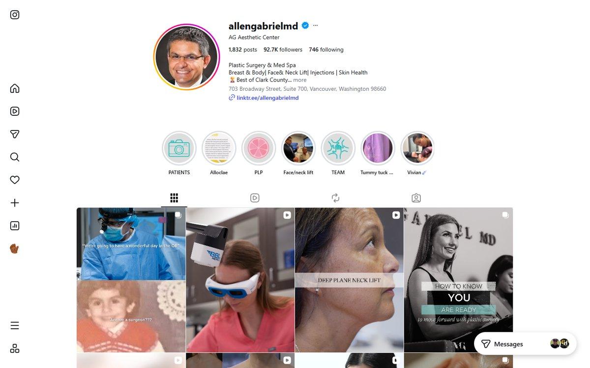 Allen Gabriel — Instagram profile