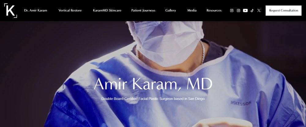 Amir Karam — practice website