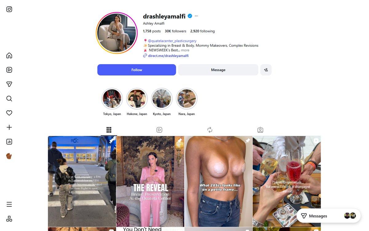 Ashley N Amalfi — Instagram profile