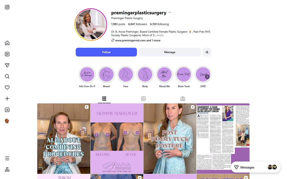 Aviva Preminger — Instagram profile