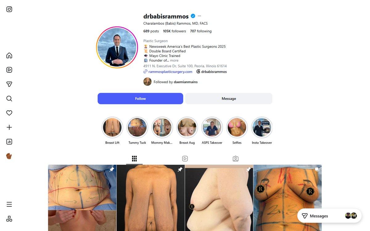 Babis Rammos — Instagram profile