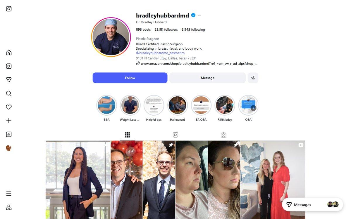 Bradley Hubbard — Instagram profile