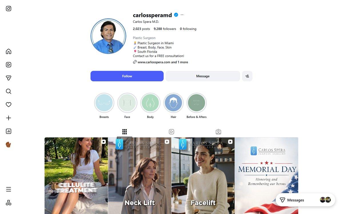 Carlos Spera — Instagram profile