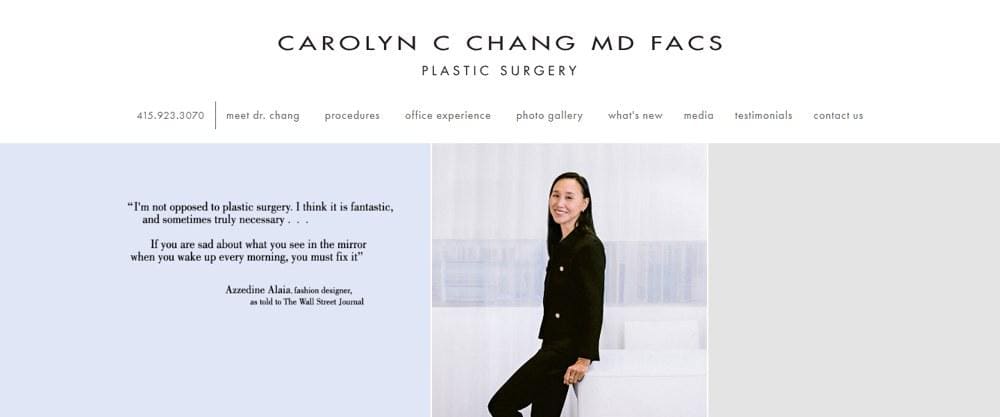 Carolyn Chang — practice website
