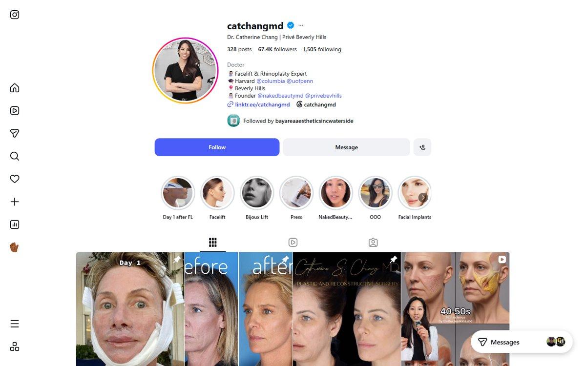 Catherine Chang — Instagram profile