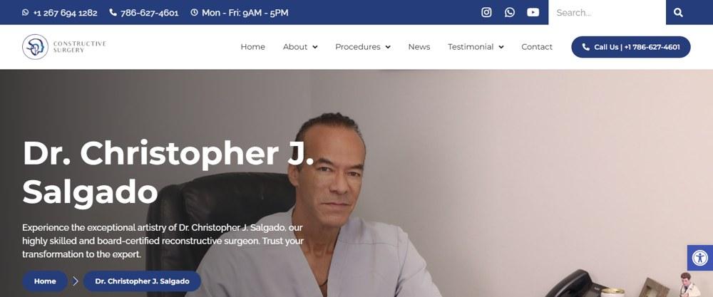 Christopher J Salgado — practice website