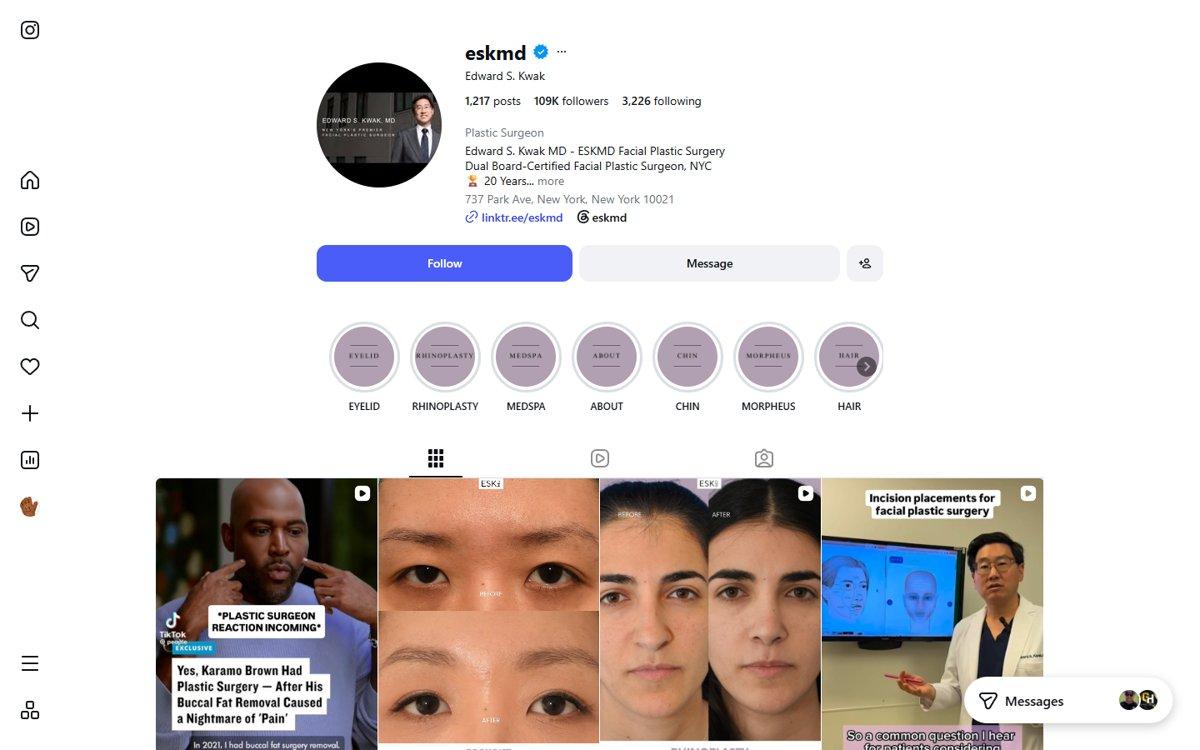 Edward Kwak — Instagram profile