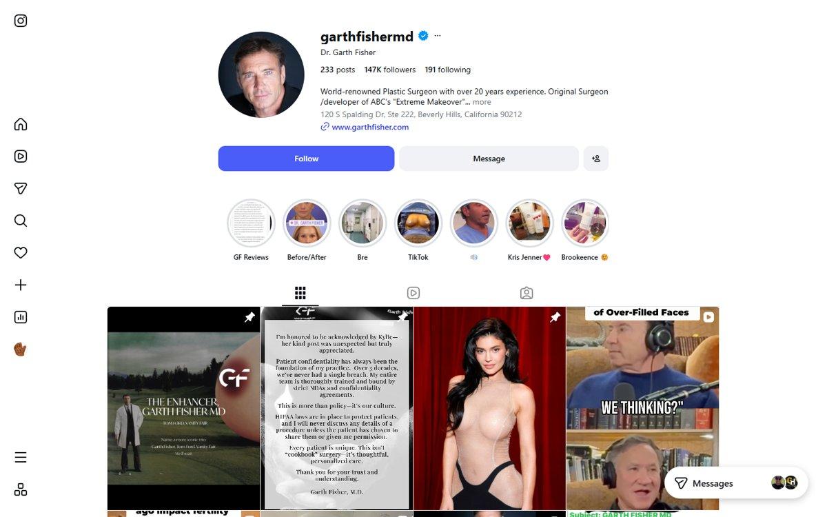 Garth Fisher — Instagram profile