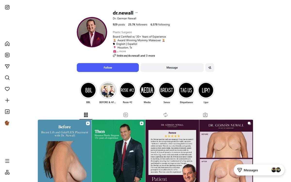 German Newall — Instagram profile