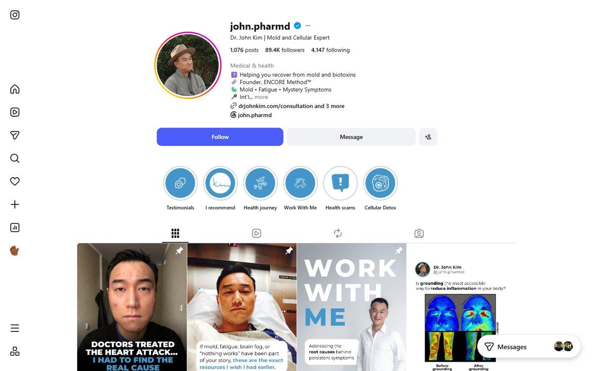 John Y S Kim — Instagram profile