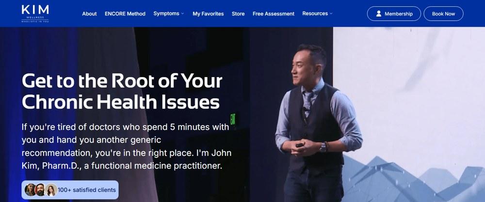John Y S Kim — practice website