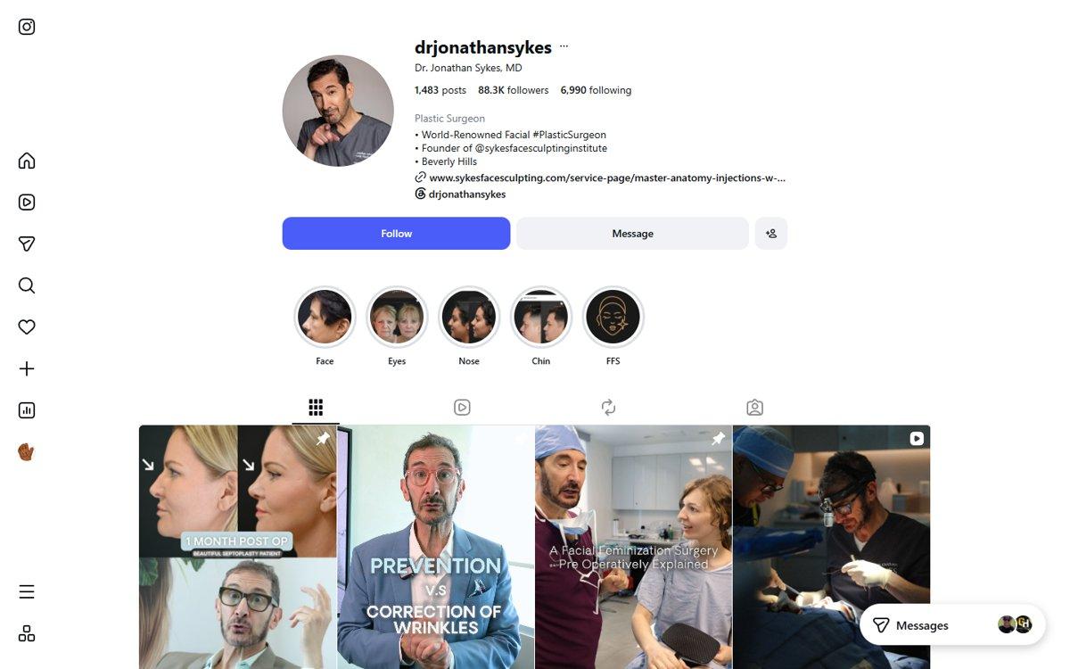 Jonathan Sykes — Instagram profile