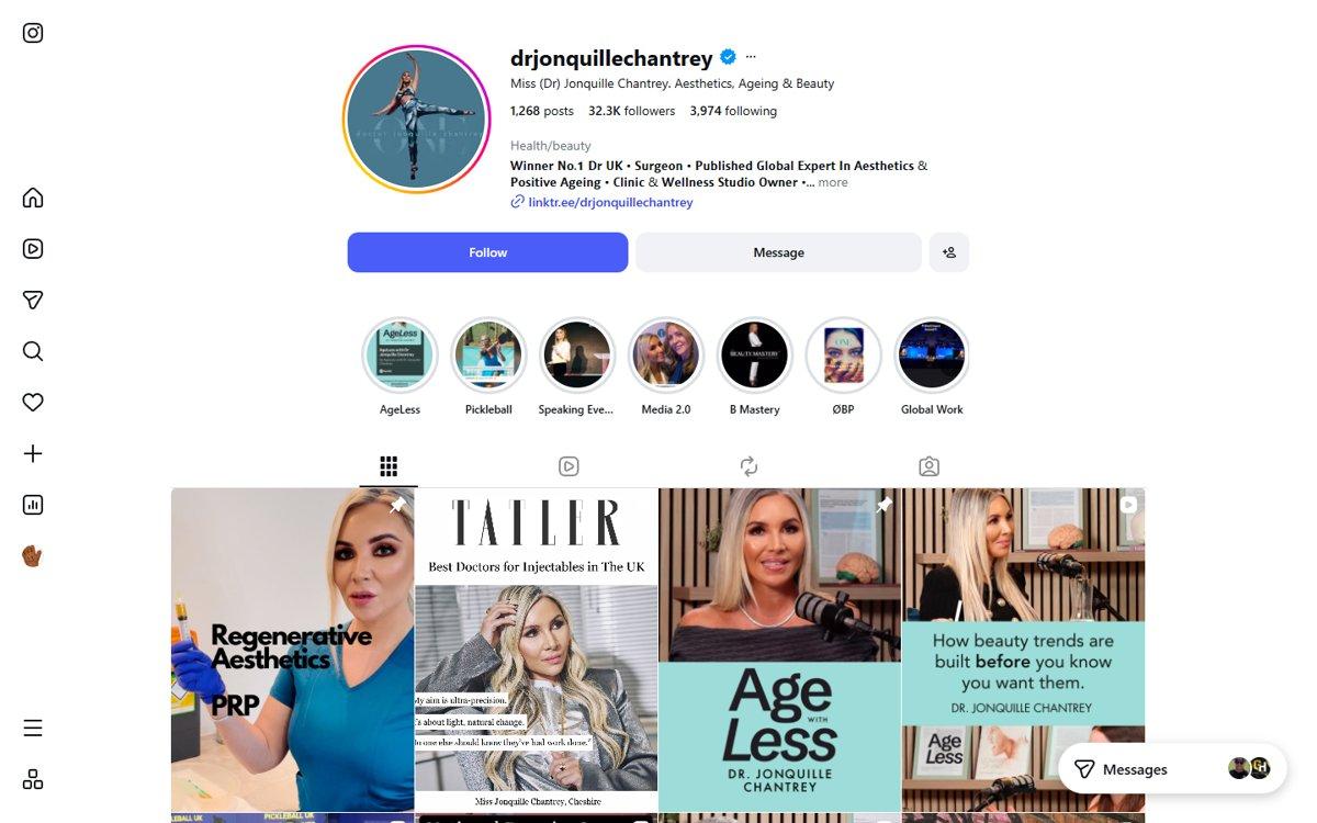 Jonquille Chantrey — Instagram profile