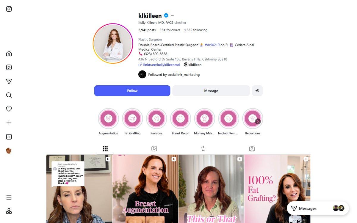 Kelly Killeen — Instagram profile