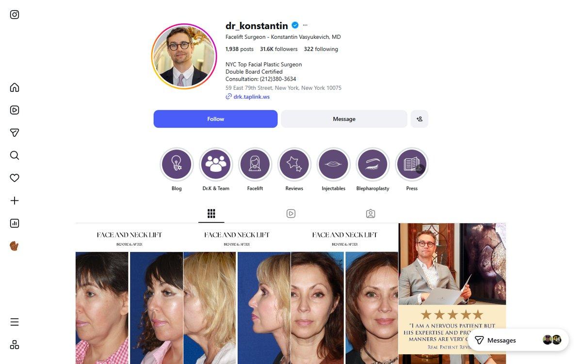 Konstantin Vasyukevich — Instagram profile
