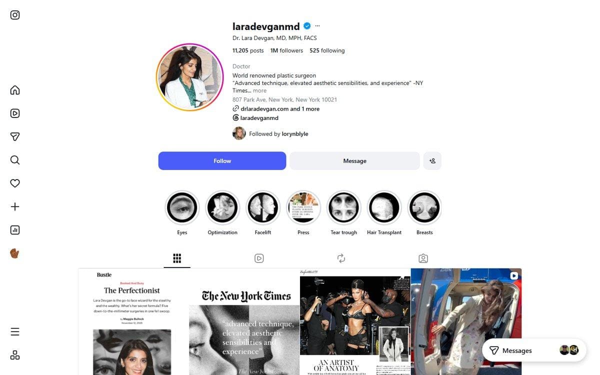 Lara Devgan — Instagram profile