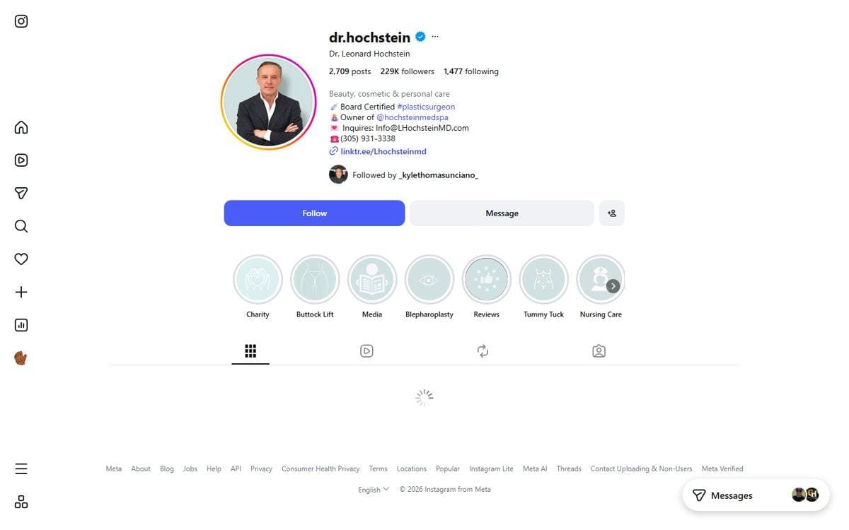 Leonard Hochstein — Instagram profile