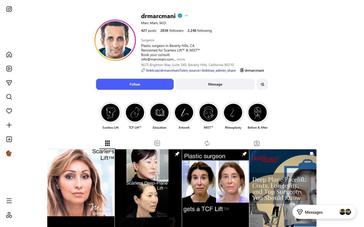 Marc Mani — Instagram profile