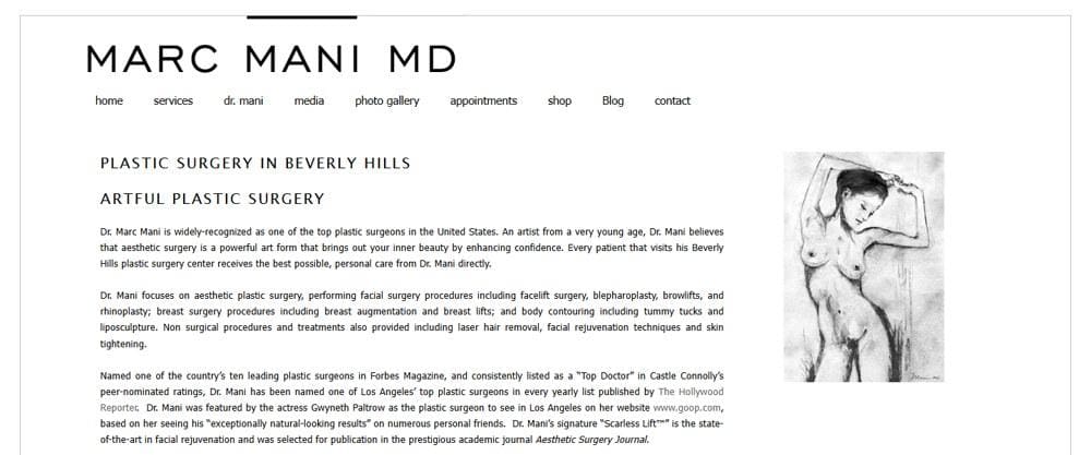 Marc Mani — practice website
