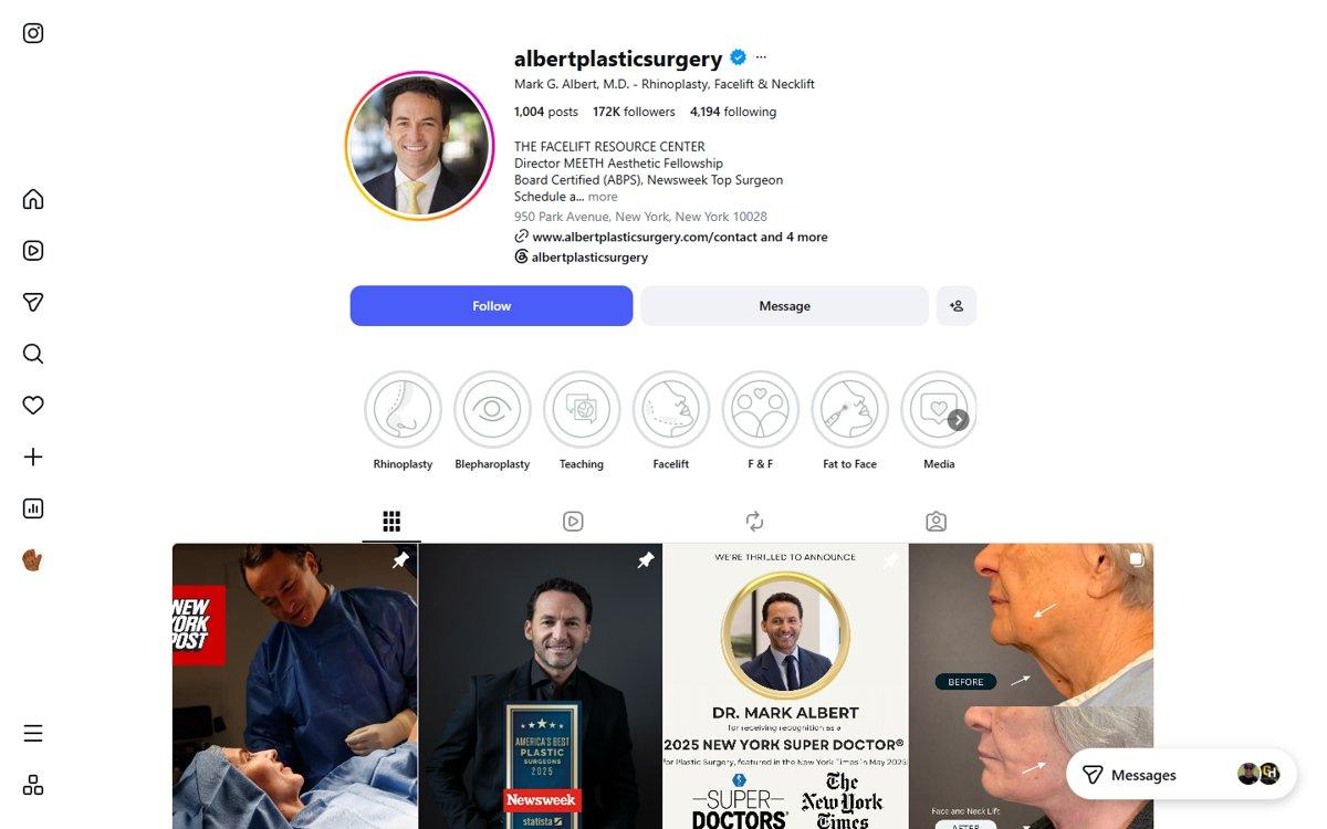 Mark Albert — Instagram profile