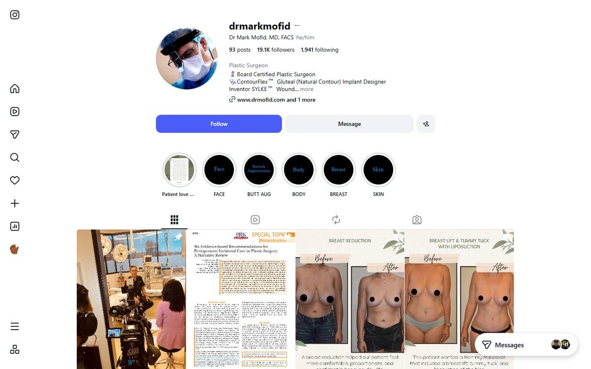 Mark Mofid — Instagram profile