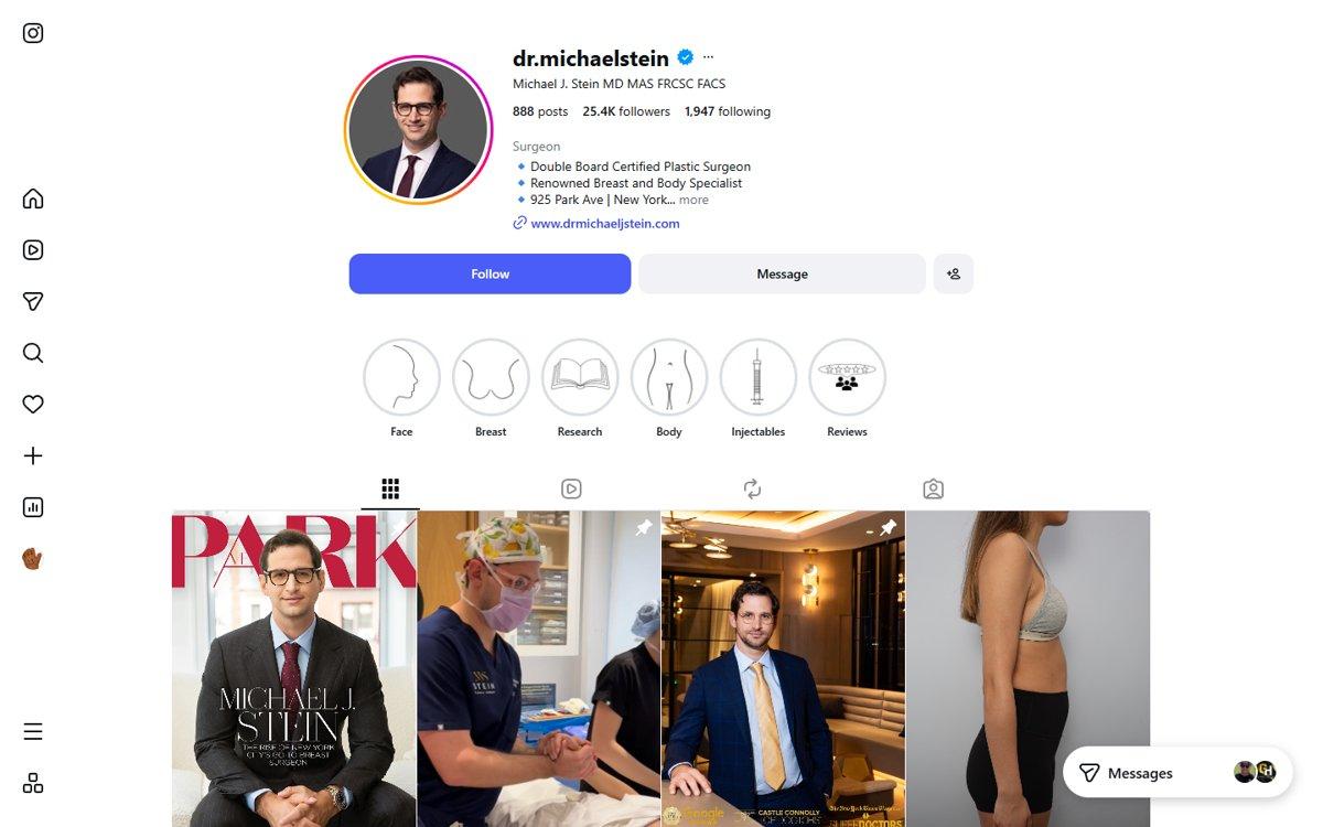 Michael J Stein — Instagram profile