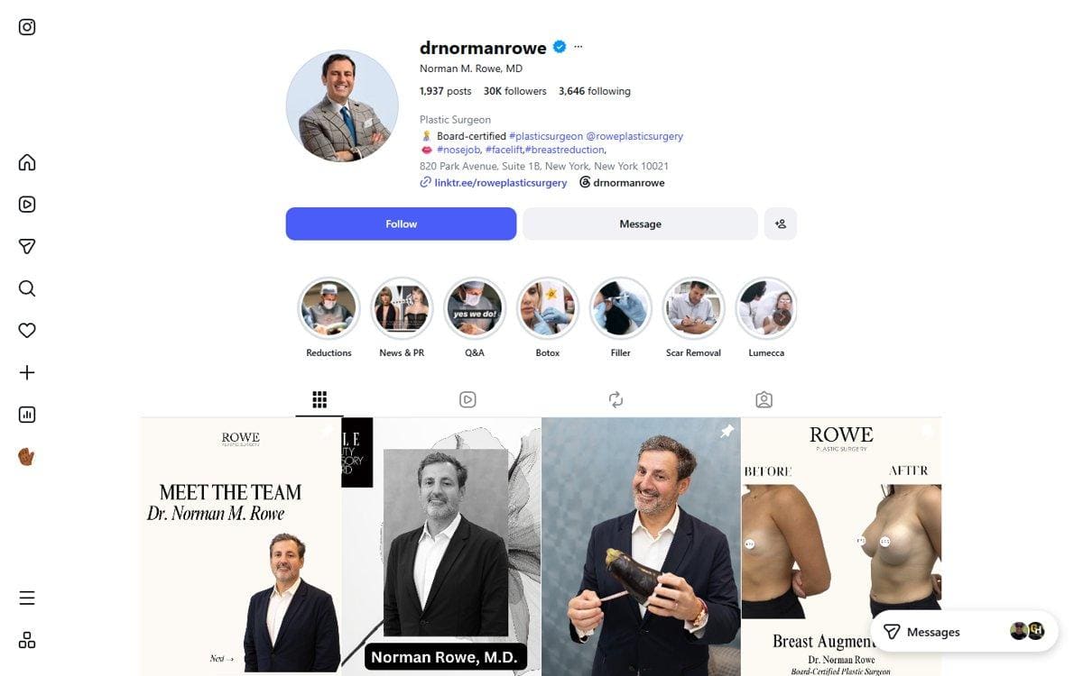 Norman Rowe — Instagram profile
