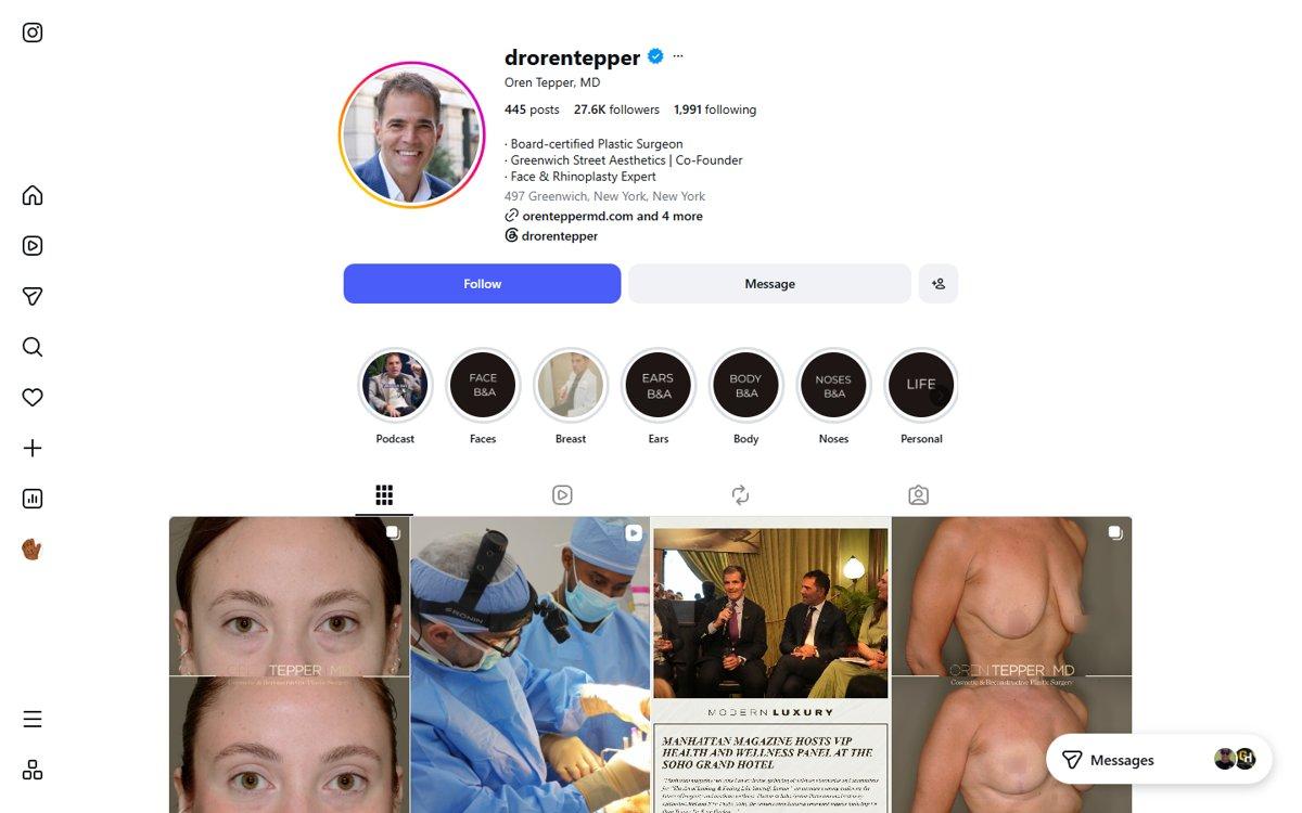 Oren Tepper — Instagram profile