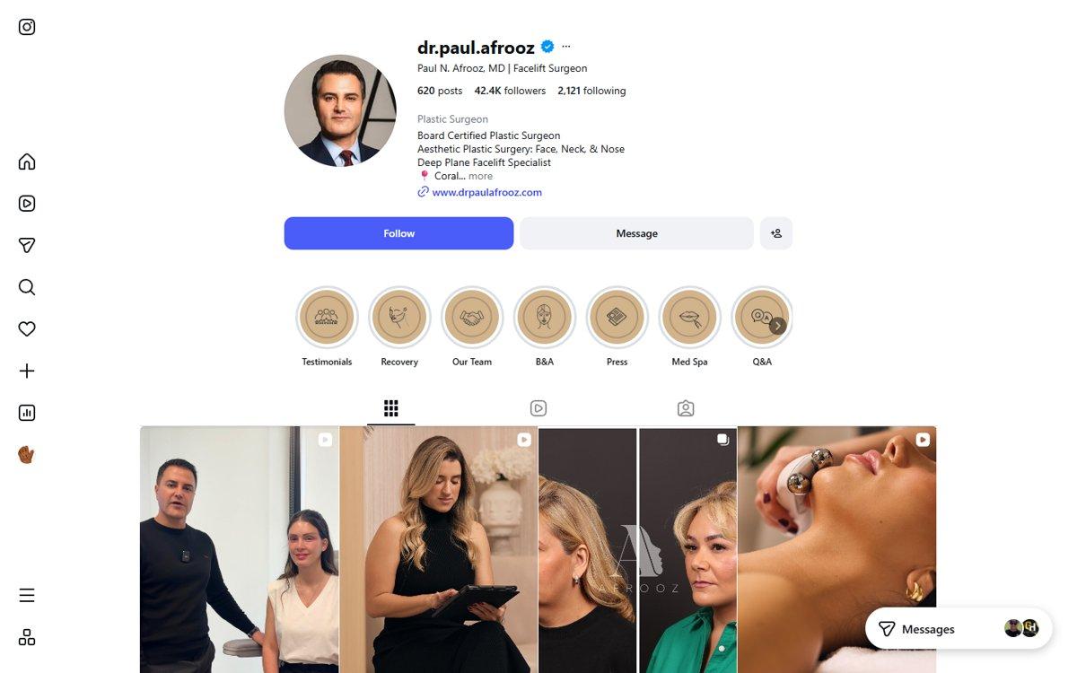 Paul Afrooz — Instagram profile