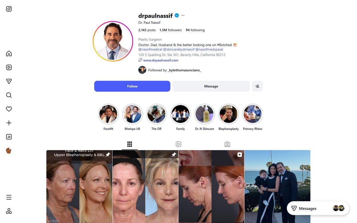 Paul Nassif — Instagram profile