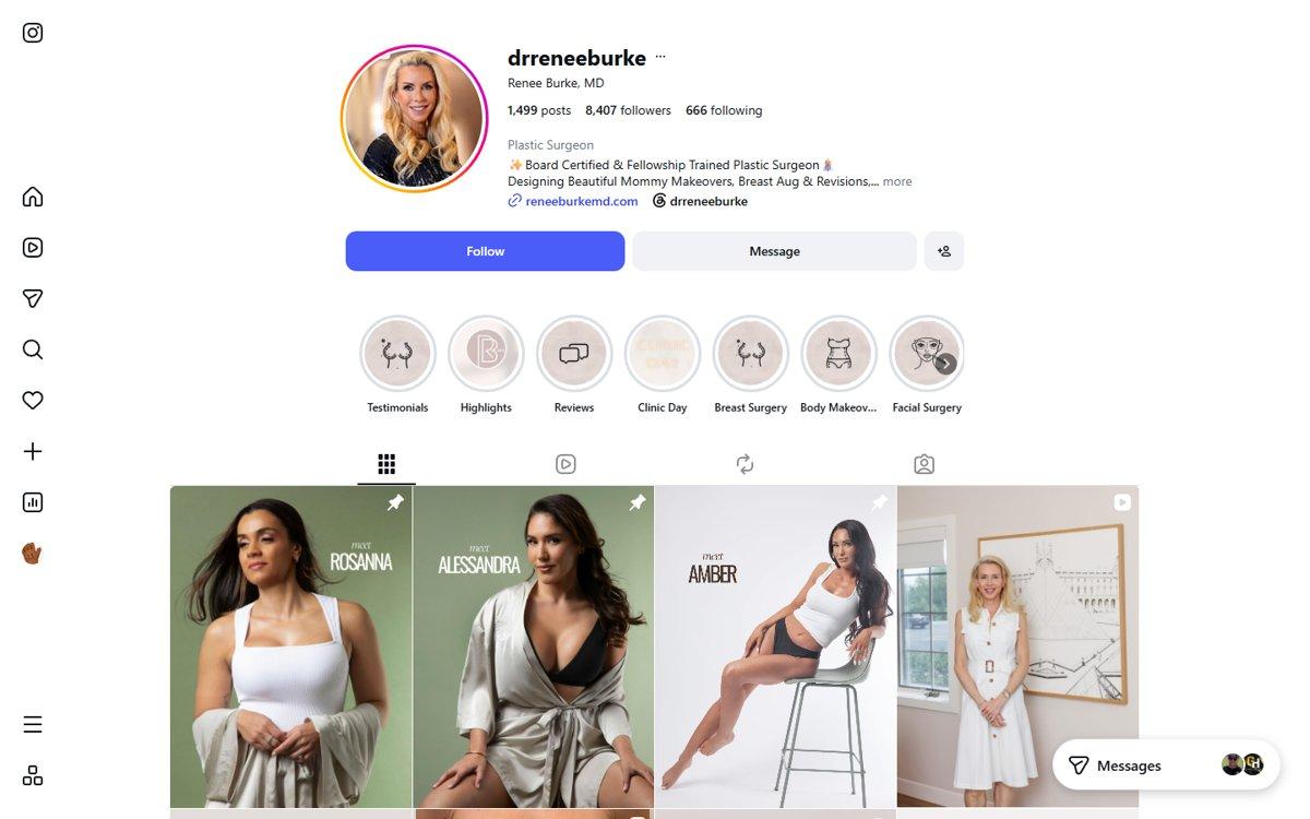 Renee Burke — Instagram profile