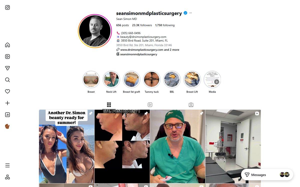 Sean Simon — Instagram profile