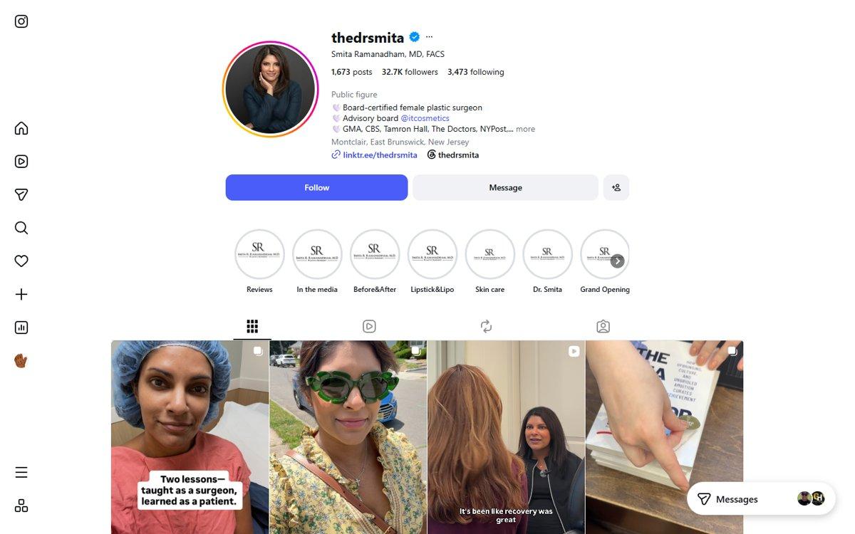 Smita R Ramanadham — Instagram profile