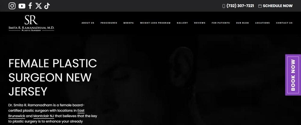 Smita R Ramanadham — practice website
