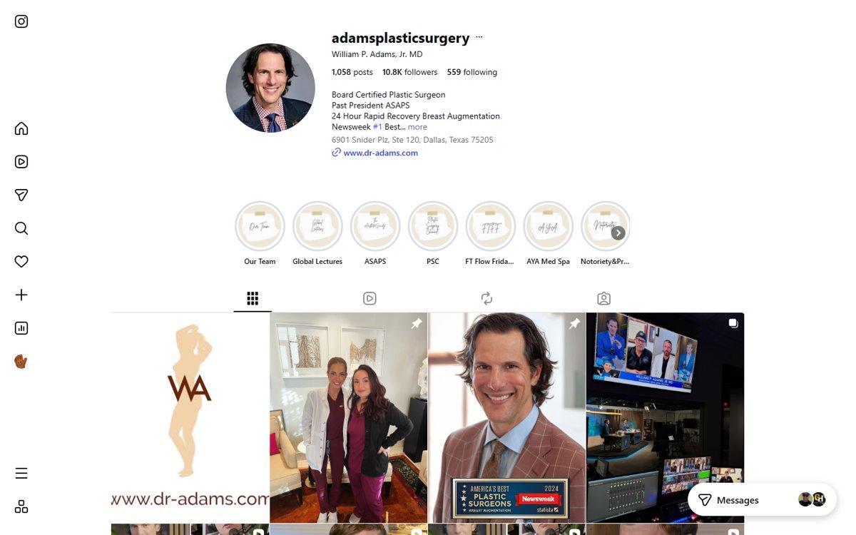 William P Adams Jr — Instagram profile